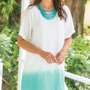 NWT SOFT SURROUNDINGS Ombre Shell Top Dip Dye Size M (10-12)